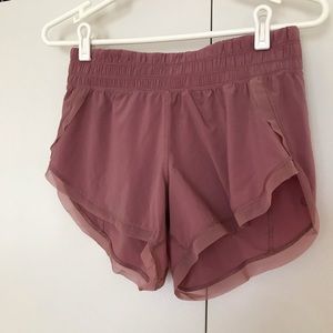 Lululemon rose colored shorts